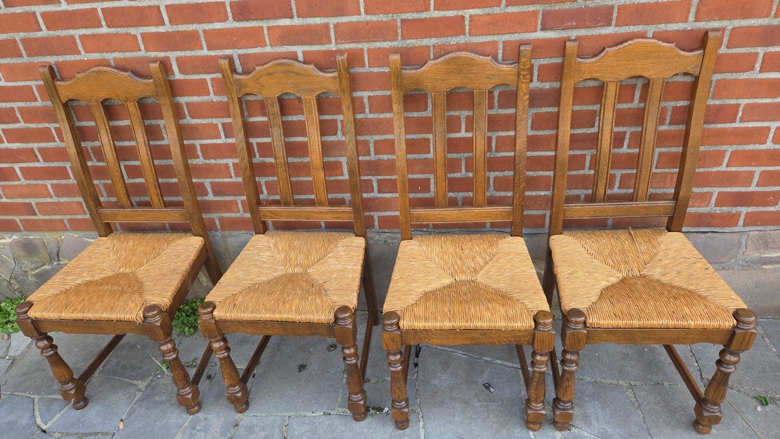 4 landelijke stoelen, Antiek en Kunst, Ophalen