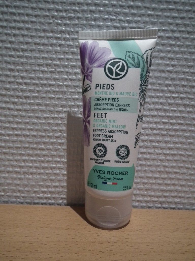Crème pieds absorption express (Yves Rocher) 75 ml, Envoi, Neuf, Autres types