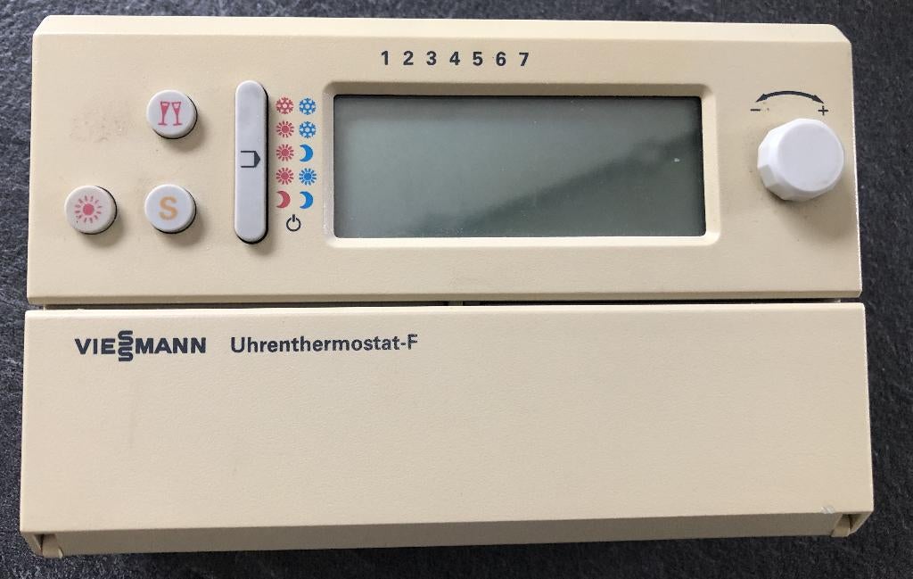 Thermostat d'ambiance Viessman Uhrenthermostat-F Typ 350, Enlèvement, Utilisé