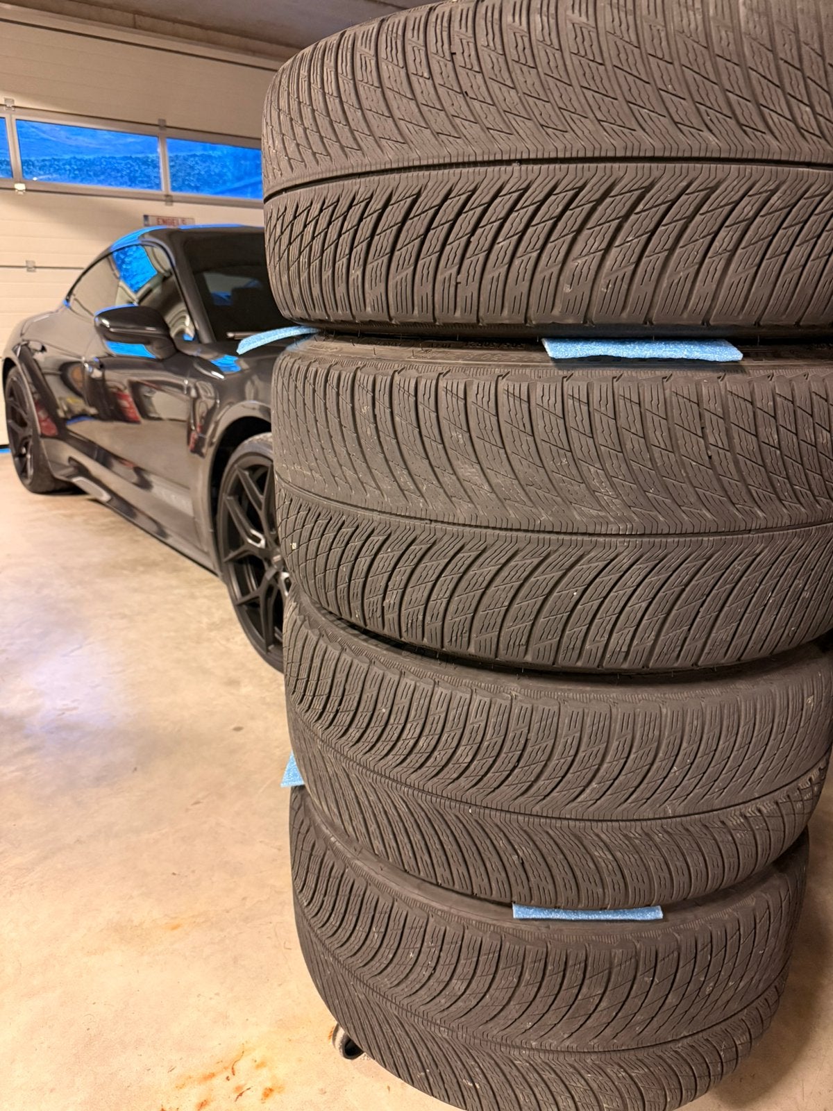 Pneus et jantes d'hiver Porsche Taycan de 21 pouces, Enlèvement, Pneus hiver, Pneu(s)