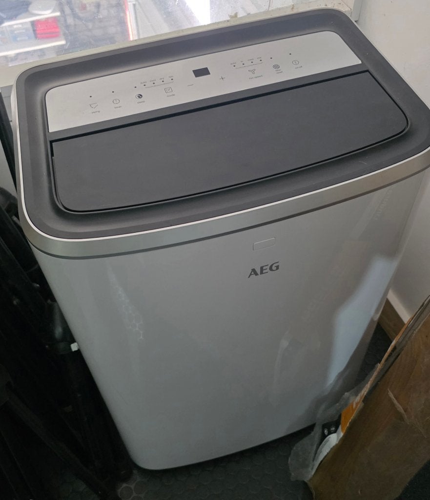 Climatiseur AEG ChillFlexPro Mini AXP26U338CW, Electroménager, Climatiseurs, Comme neuf, Climatiseur mobile, Refroidissement et Déshumidification