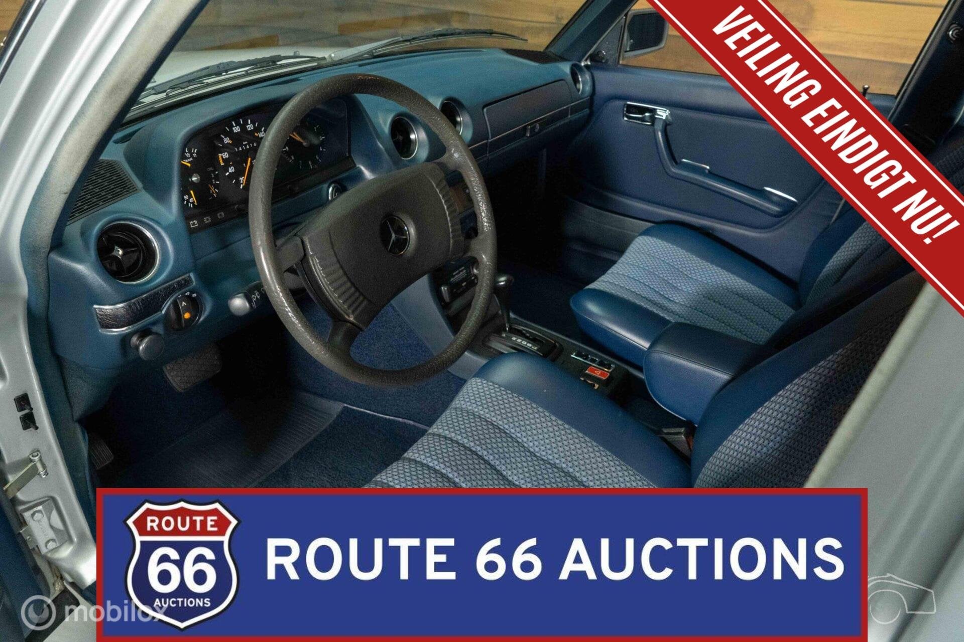 Mercedes-Benz 250 | 1978 | Route 66 Auctions, Auto's, Zwart, Mercedes-Benz, Bedrijf, Handgeschakeld
