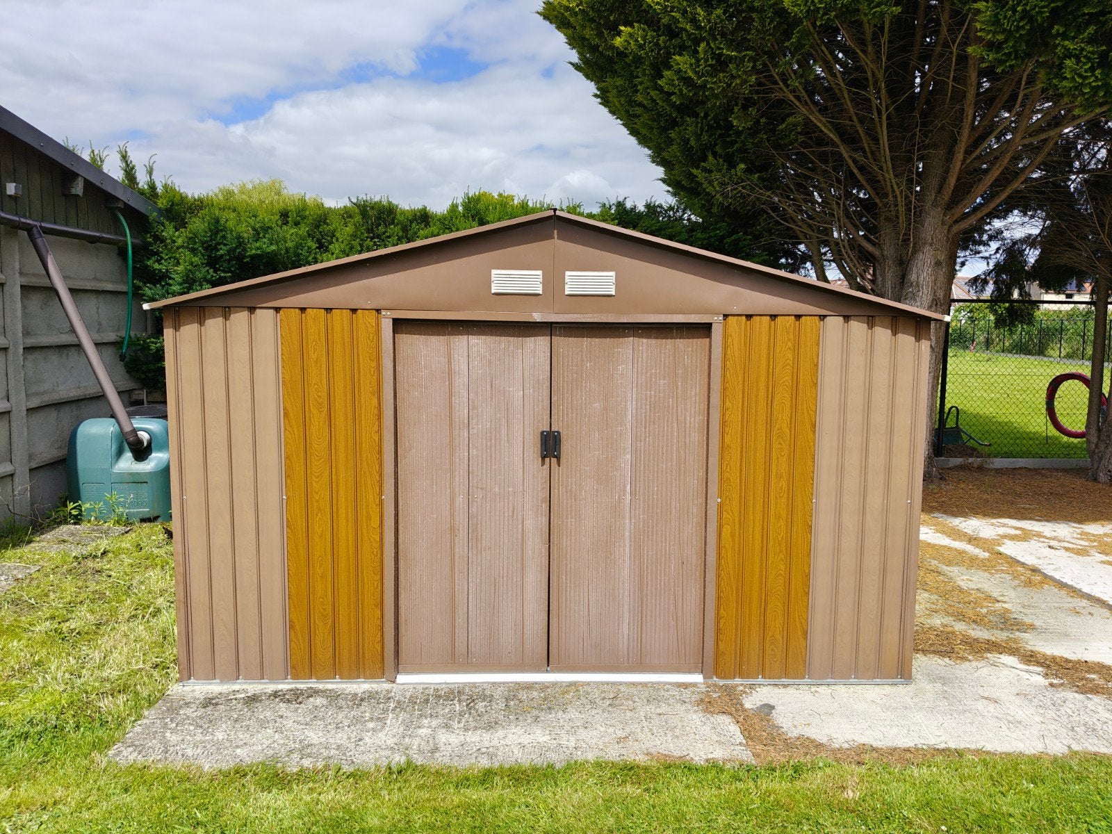 Metalen tuinhuis 330cm x 310cm, Enlèvement, Utilisé, Métal, Abri de jardin