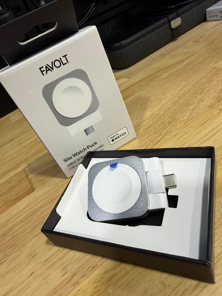 Favolt Site Watch Puck Apple Watch Oplader, Enlèvement, Neuf