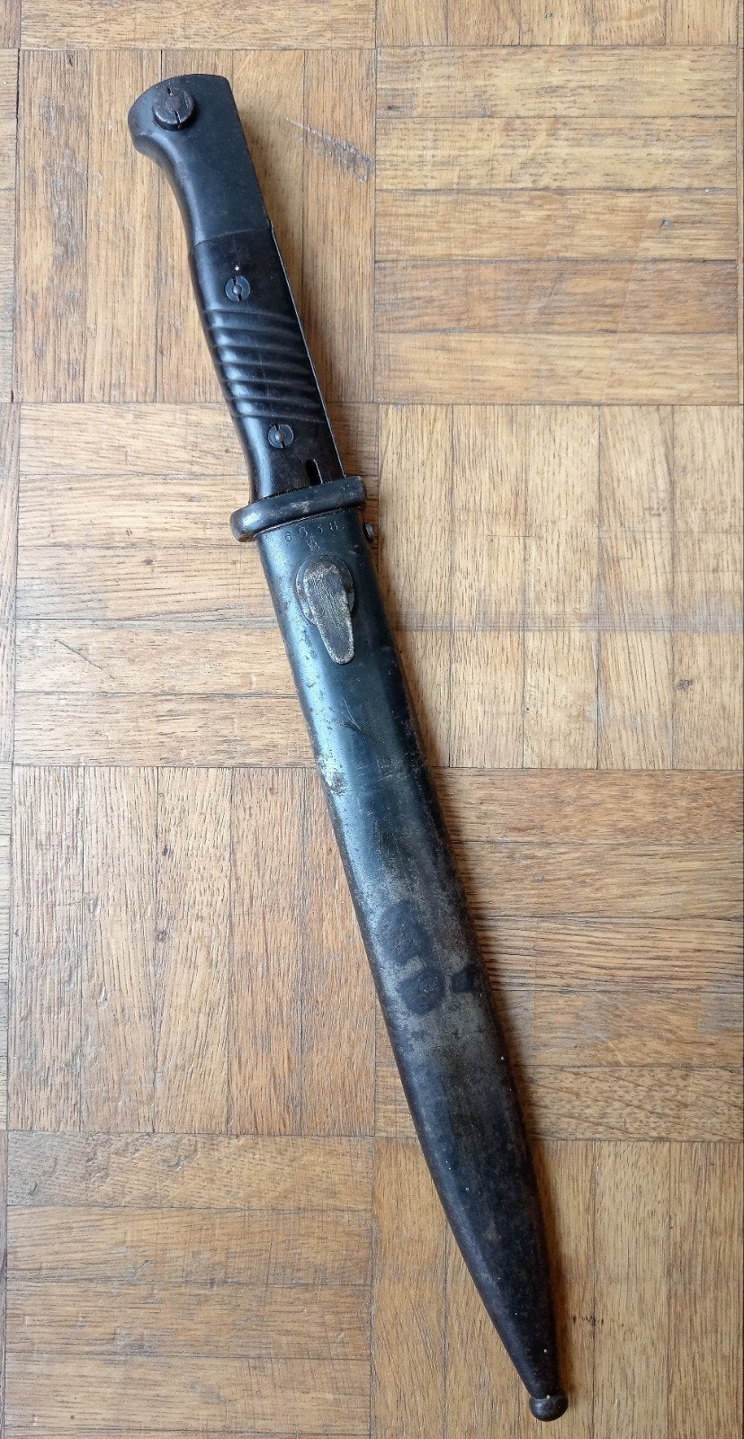 baïonnette numérique WKC allemande originale K98 1939, Collections, Enlèvement ou Envoi