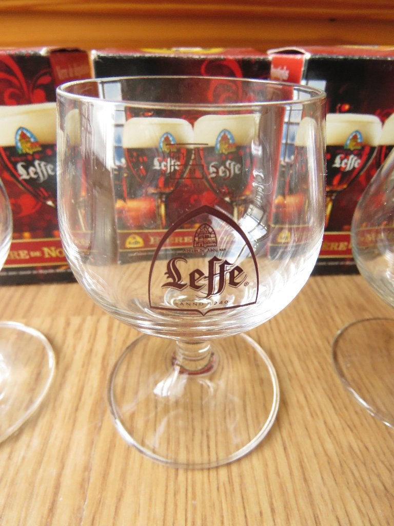 3 verres de dégustation Leffe bières de Noël de 7,5cl, Collections, Enlèvement ou Envoi, Comme neuf, Verre à bière