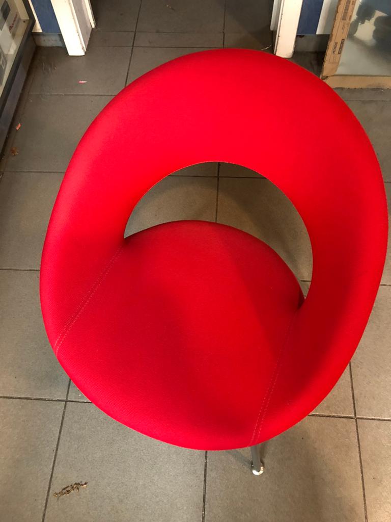 Retro stoeltjes, Maison & Meubles, Chaises, Rouge, Deux, Enlèvement, Utilisé