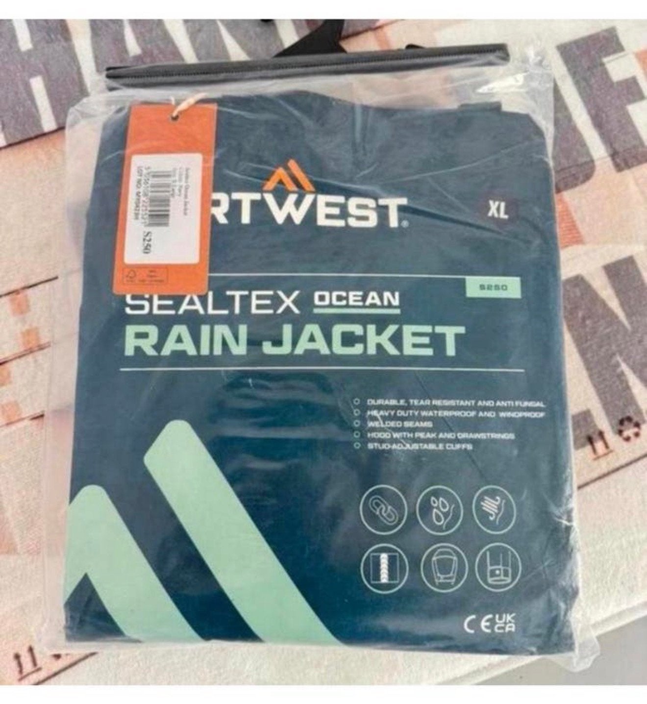 Veste océanique Portwest Sealtex S250 Navy voile, pluie, XL, Sports nautiques & Bateaux, Vêtements nautiques, Neuf, Veste de voile