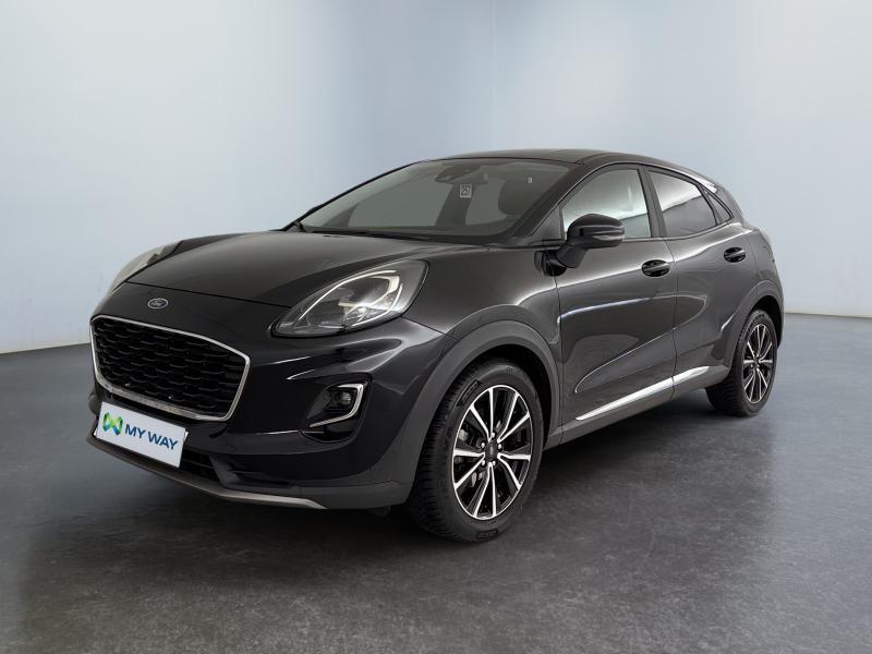 Ford Puma Titanium*Carplay*Capteurs Ar*Clim auto*Sieges Av e, 121 g/km, Puma, Euro 6, Zwart