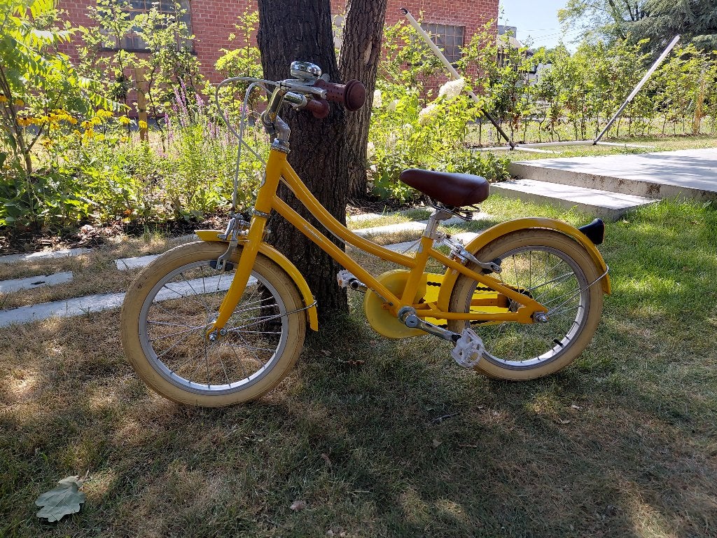 Kinderfiets Bobbin 16'' ( voor 4 tot 6 jaar), Fietsen en Brommers, Fietsen | Kinderfietsjes, Ophalen, Velgrem, Bobbin, 16 tot 20 inch