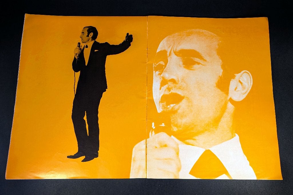 Programme de L'Olympia 1968 "Charles Aznavour", Envoi