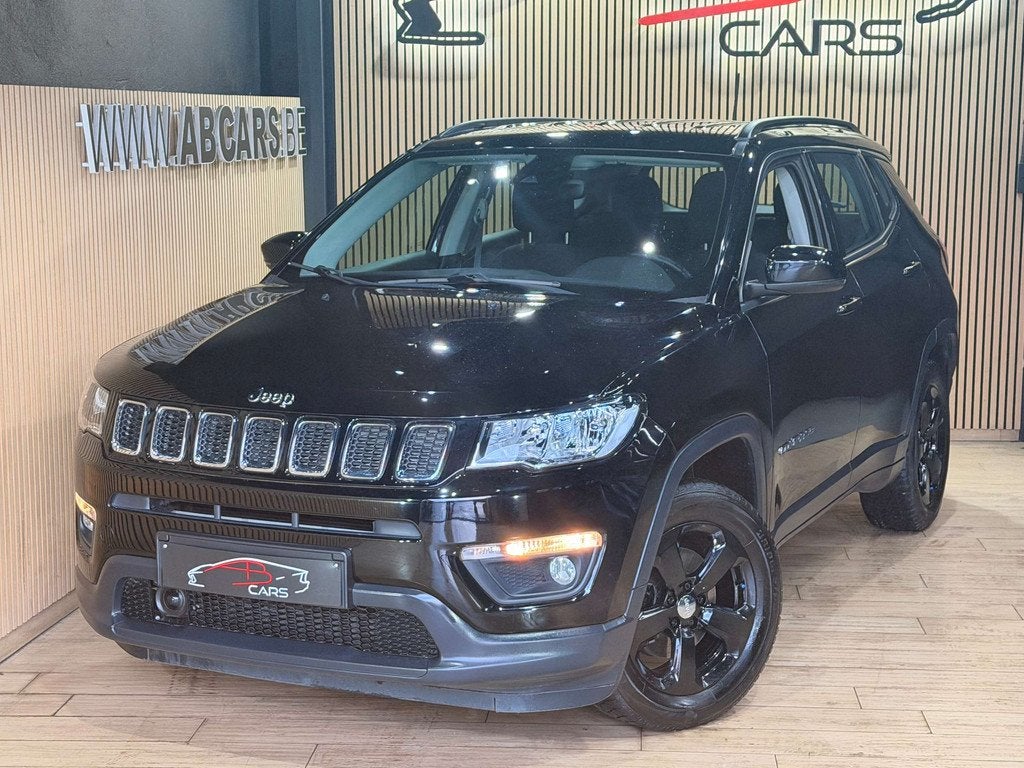 Jeep Compass 1.4 Turbo 4x2 Longitude * GARANTIE 12 MOIS * 1E, Auto's, Stof, Gebruikt, 4 cilinders, Zwart