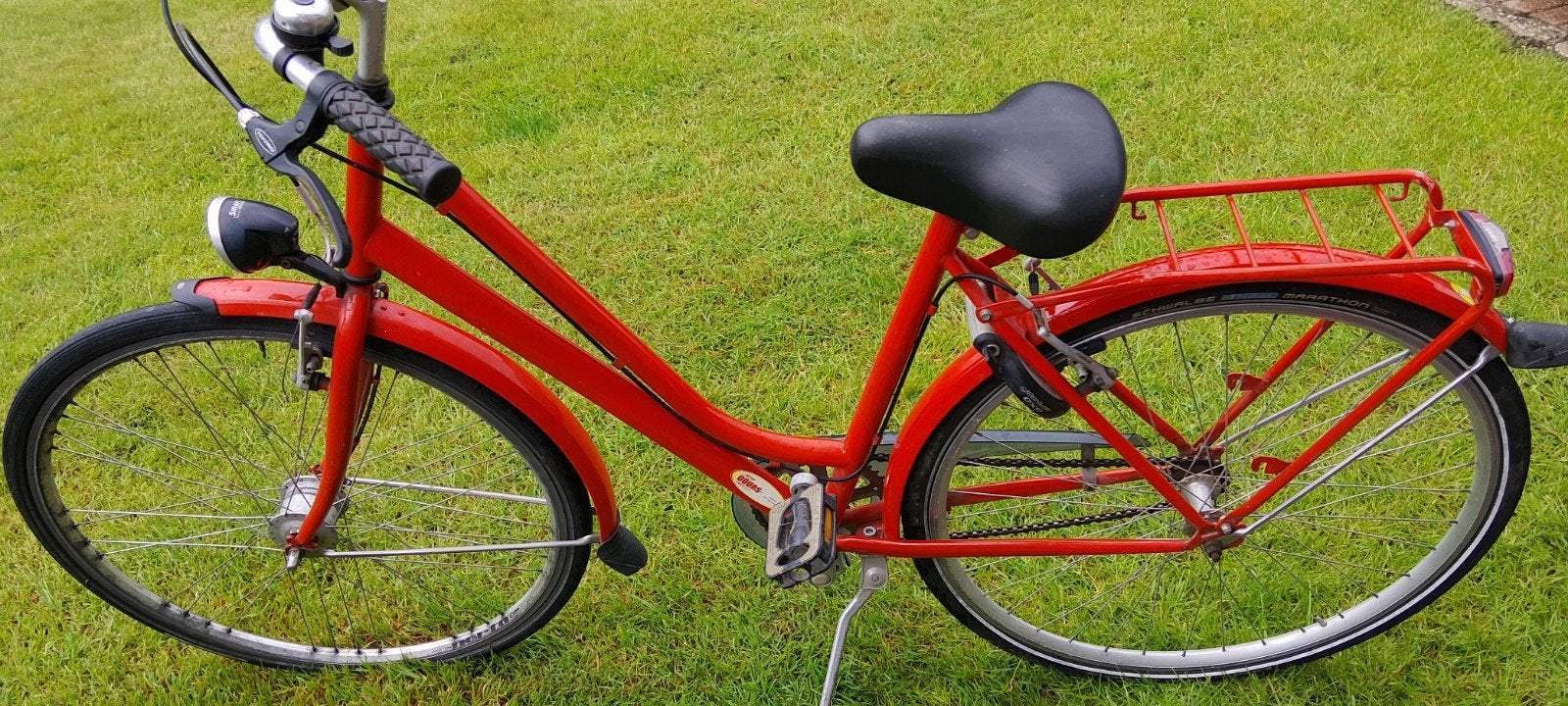 Dames fiets, Ophalen