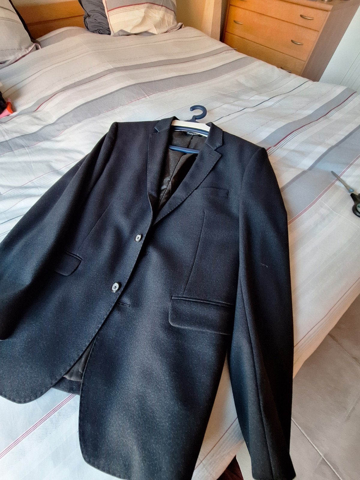 Donkerblauwe Hetenblazer, Maat 52/54 (L), Blauw, Ophalen of Verzenden, Zo goed als nieuw