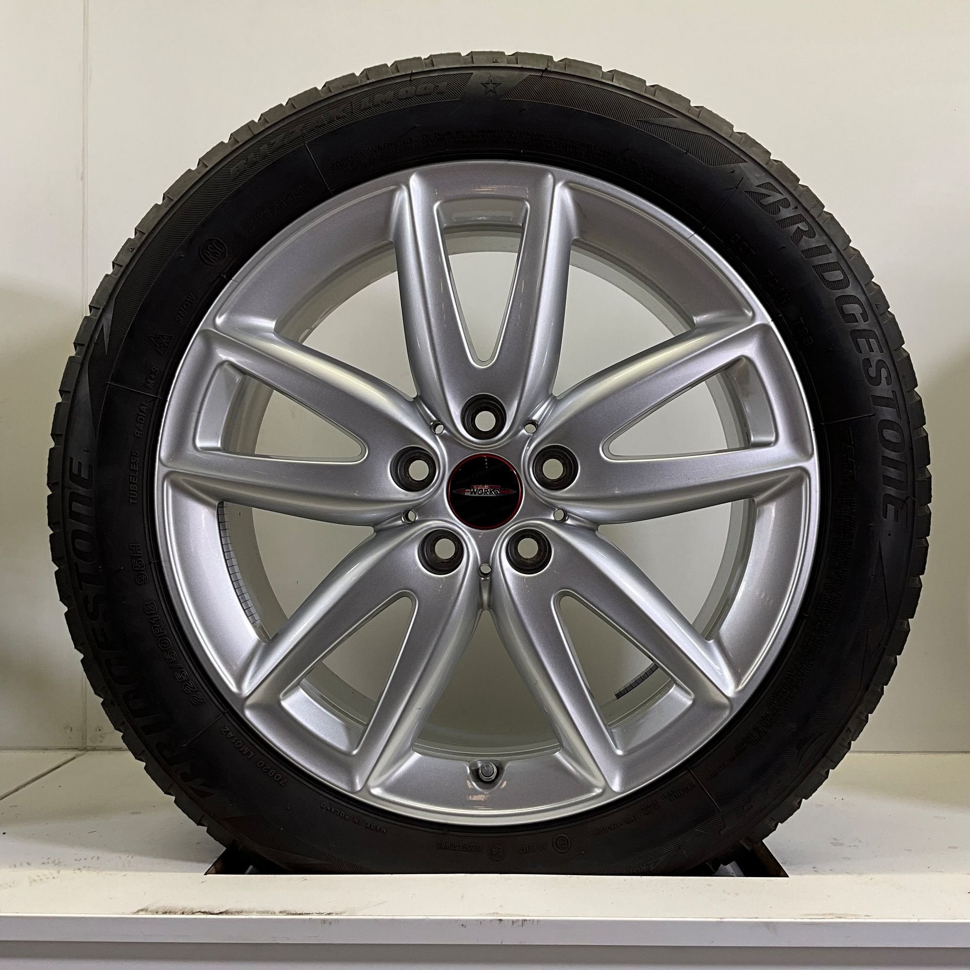 MINI JCW GRIP SPOKE 815 F54 F60 SET VELGEN + WINTERBANDEN 18, Auto-onderdelen, Banden en Velgen, 18 inch, Gebruikt, -, -