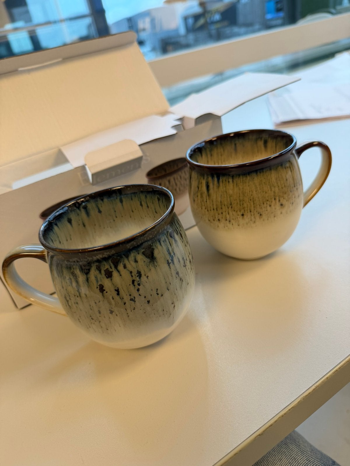 Elements Reactive Glaze 2 Keramische Mokken bekers Nieuw, Ophalen of Verzenden, Nieuw, Keramiek, Mok
