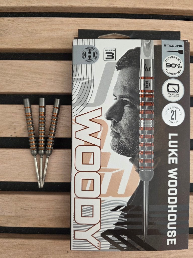 Harrows Harrows Luke Woodhouse V3 Quick Point - dartpijlen, Sport en Fitness, Darts, Ophalen, Gebruikt, Pijlen