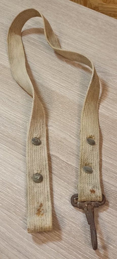 Sangle Allemande en toile sable DAK Authentique ww2, Collections, Envoi, Armée de terre, Autres types