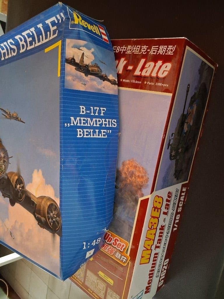 B-17F  memphis Belle, Hobby en Vrije tijd, Modelbouw | Vliegtuigen en Helikopters, Ophalen, Revell, Zo goed als nieuw, Groter dan 1:72