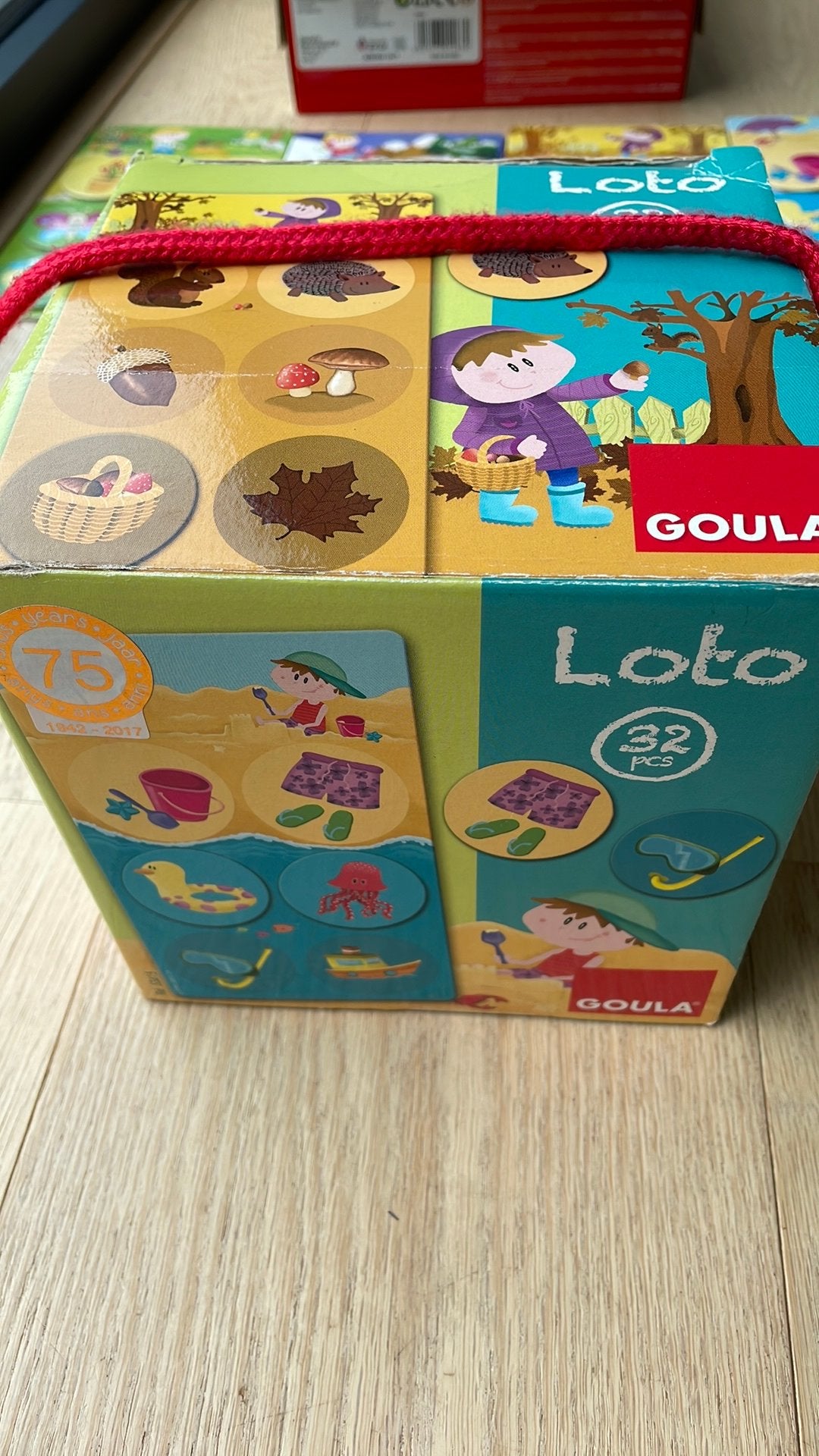 Gezelschapsspel lotto seizoenen, Kinderen en Baby's, Speelgoed | Overig, Ophalen, Gebruikt