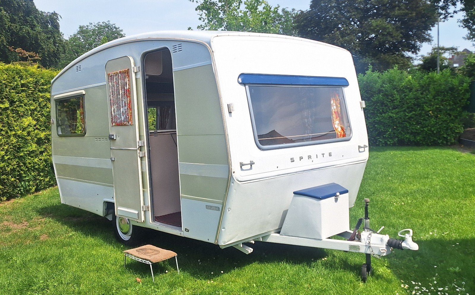 Unieke Sprite retro caravan 750kg, Caravans en Kamperen, Caravans, Particulier, Treinzit, Sprite