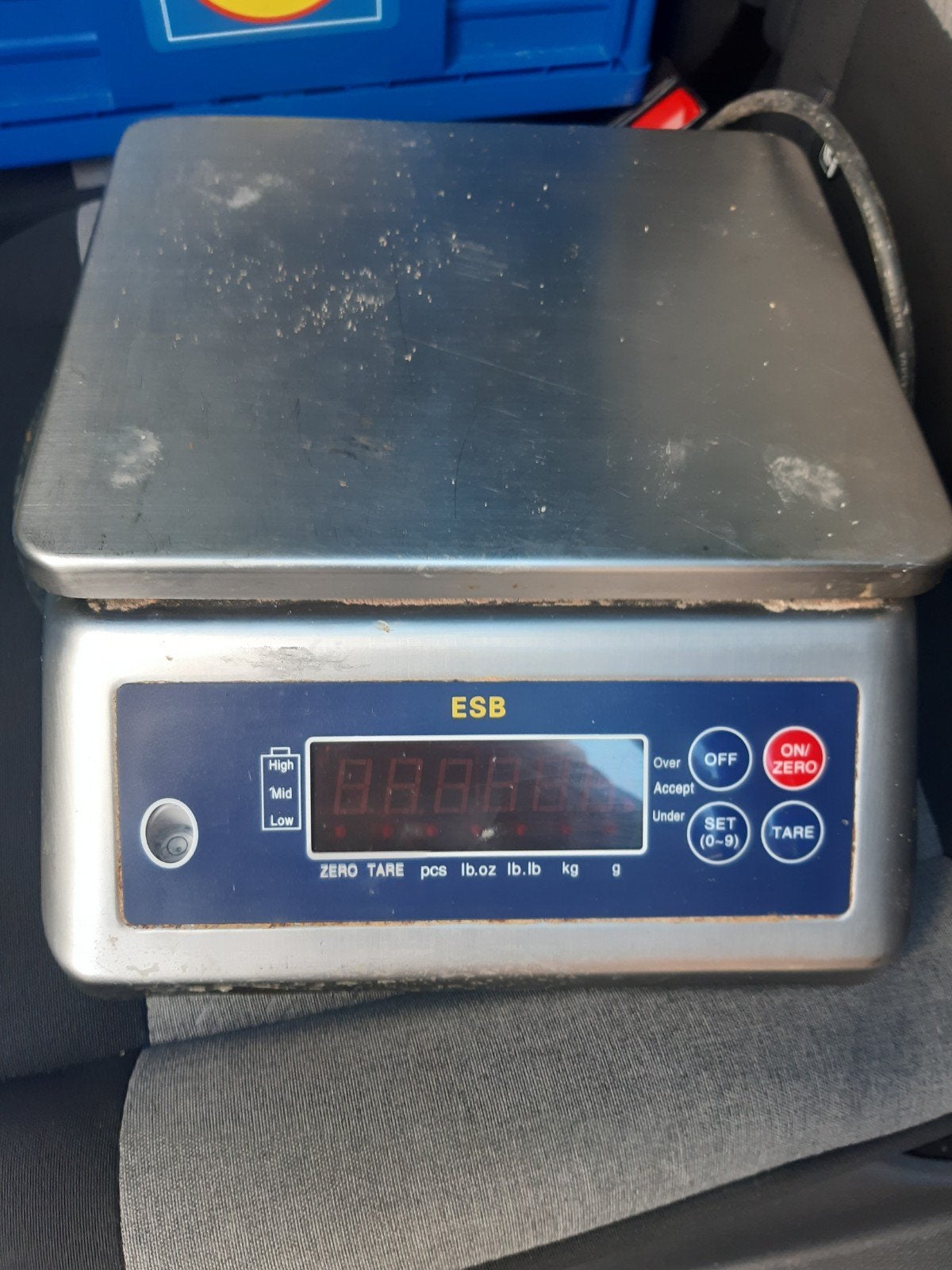 Weegschaal 15 kg, Ophalen