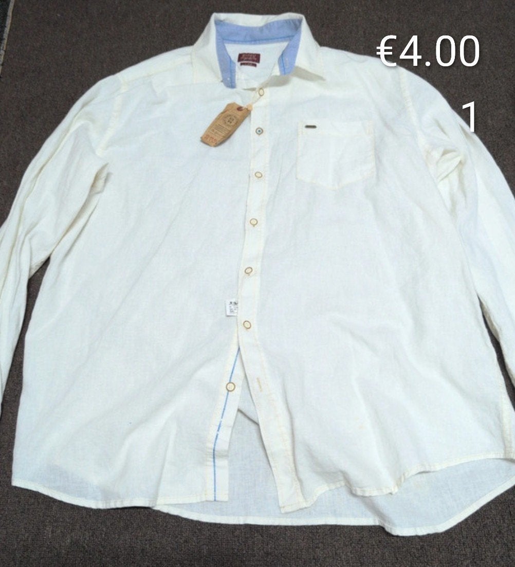 Zomerse kleding, Kleding | Heren, Overhemden, Ophalen, Gedragen, Beige, Halswijdte 43/44 (XL)