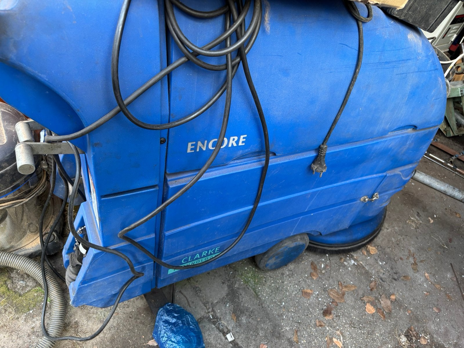 Te koop vloerkuismachine, Ophalen