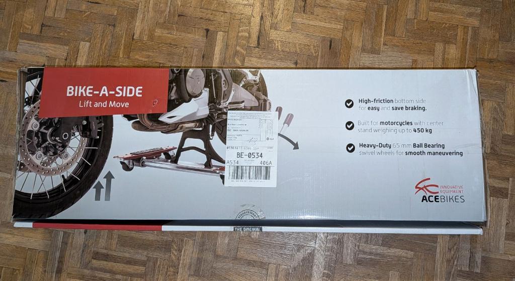 AceBikes trolley voor manoeuvreren en parkeren van de moto, Motoren, Accessoires | Overige, Ophalen, Gebruikt