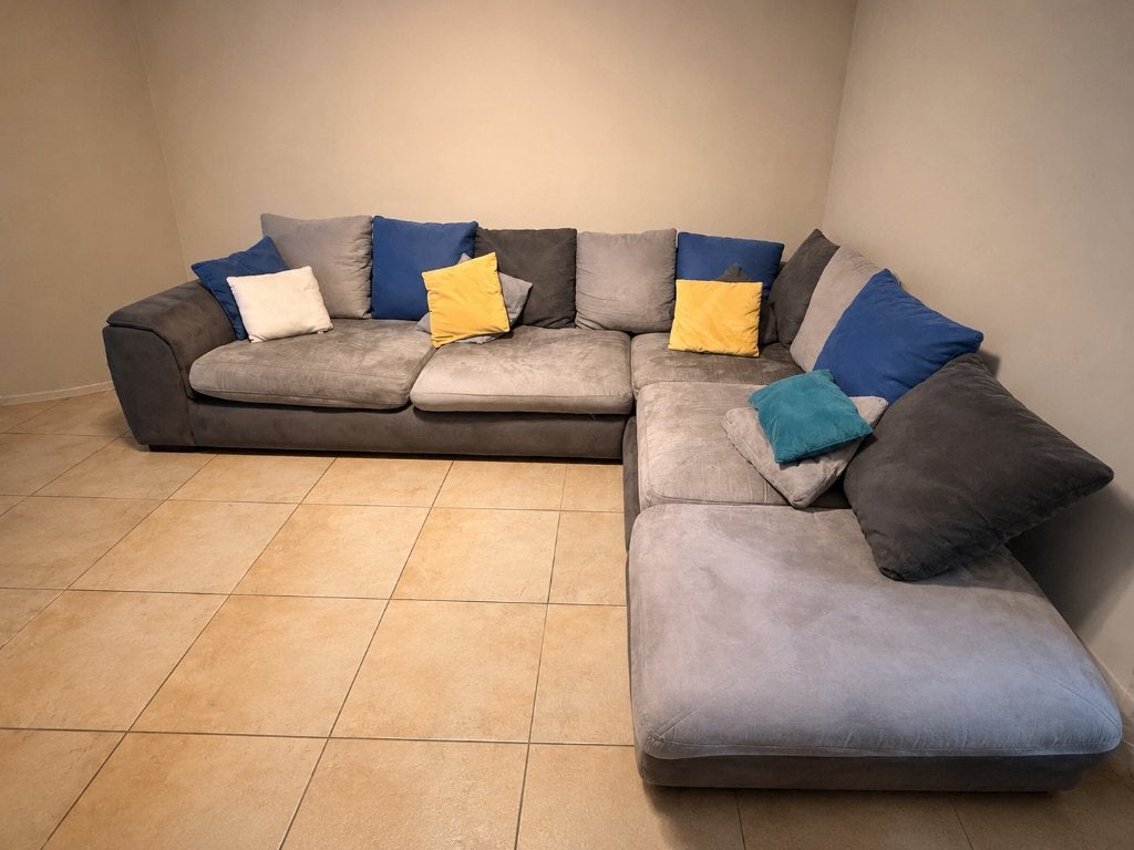 Canapé d'angle, 100 à 125 cm, Quatre personnes ou plus, Contemporain, Enlèvement