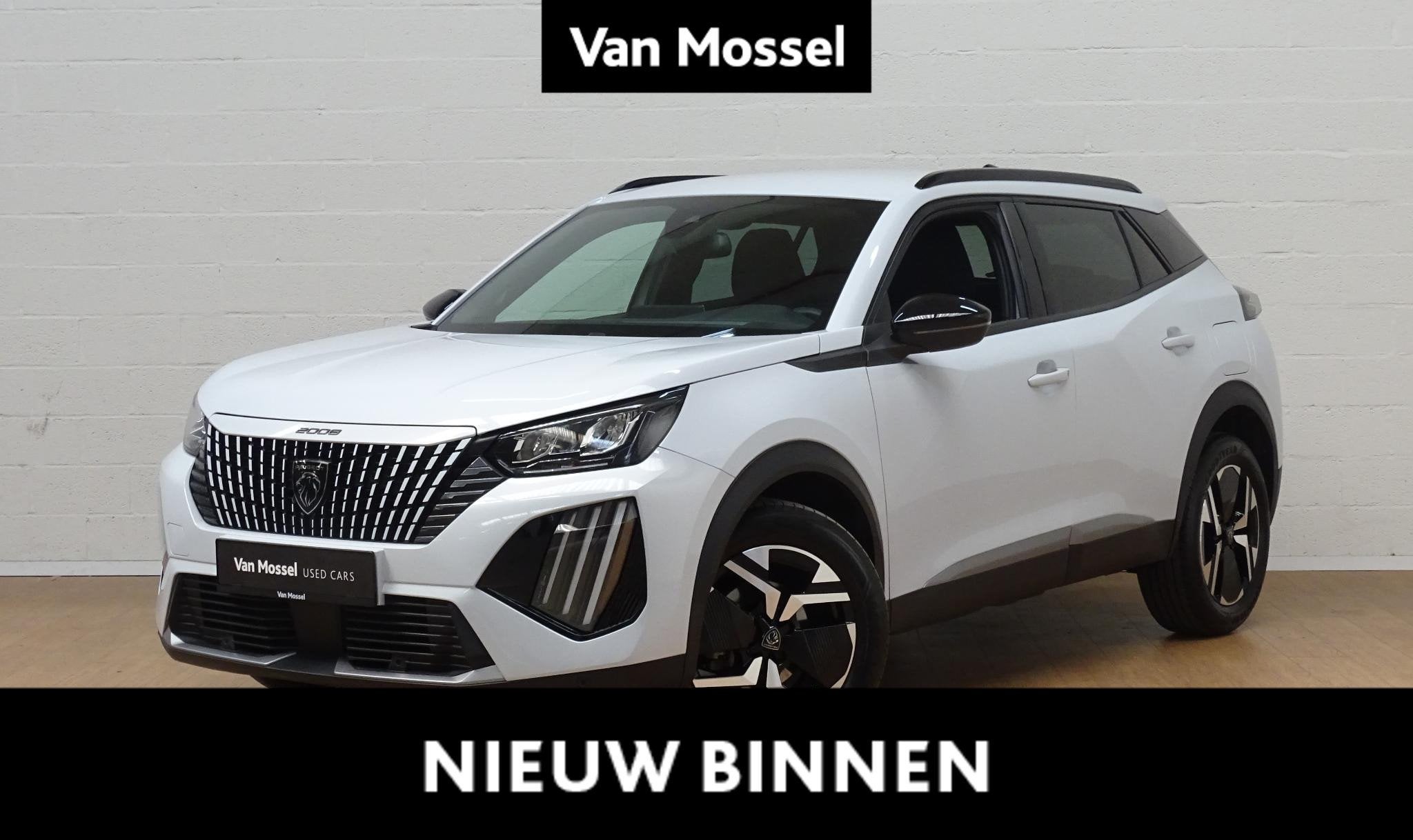 Peugeot 2008 1.2T Allure, Voorwielaandrijving, Stof, Gebruikt, Wit