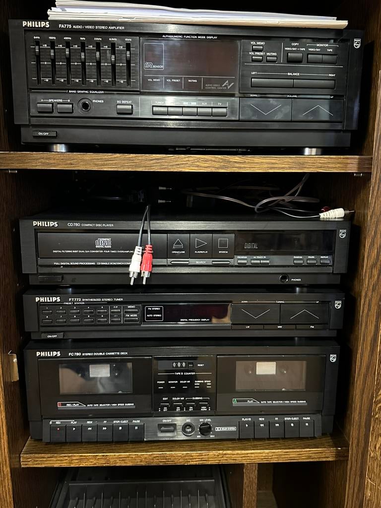 Stereo Philips, Ophalen, Gebruikt, Cassettedeck, Philips