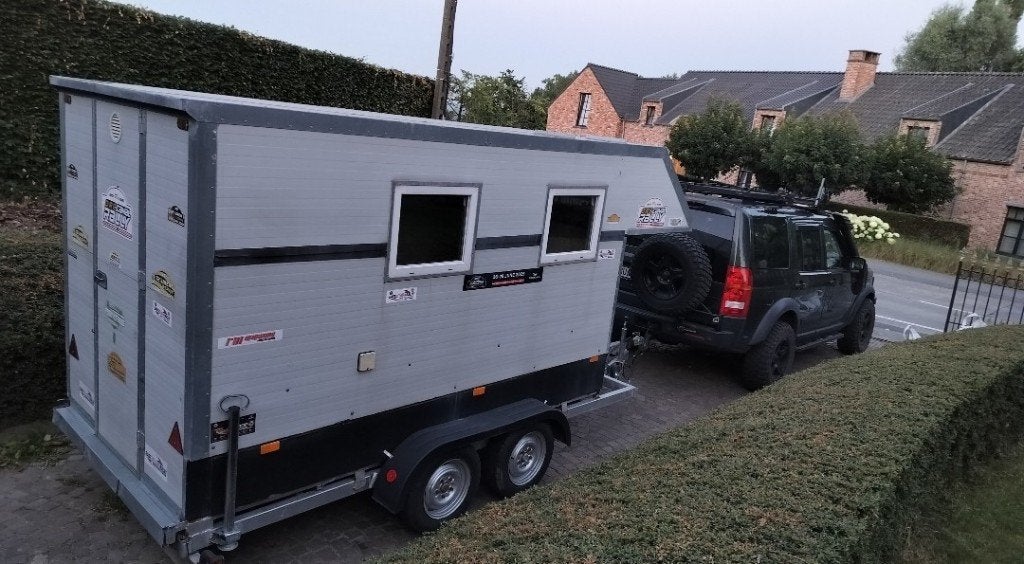 Rijbewijs B: hobbytrailer/werfkeet/caravan/basis foodtruck, Ophalen, Gebruikt