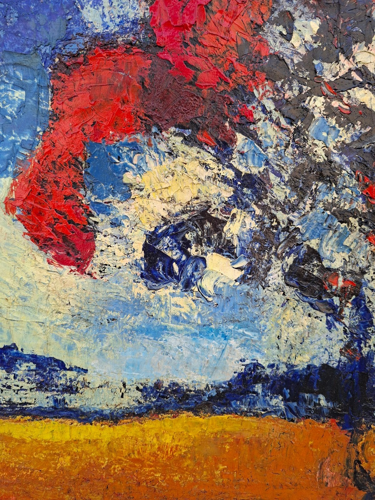THULLIEZ Daan "Landschap" olie op doek, Antiek en Kunst, Ophalen of Verzenden, Landschap