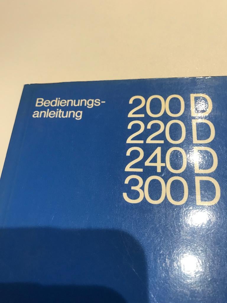 Gebruiksaanwijzing Mercedes 200 D  enz.., Enlèvement