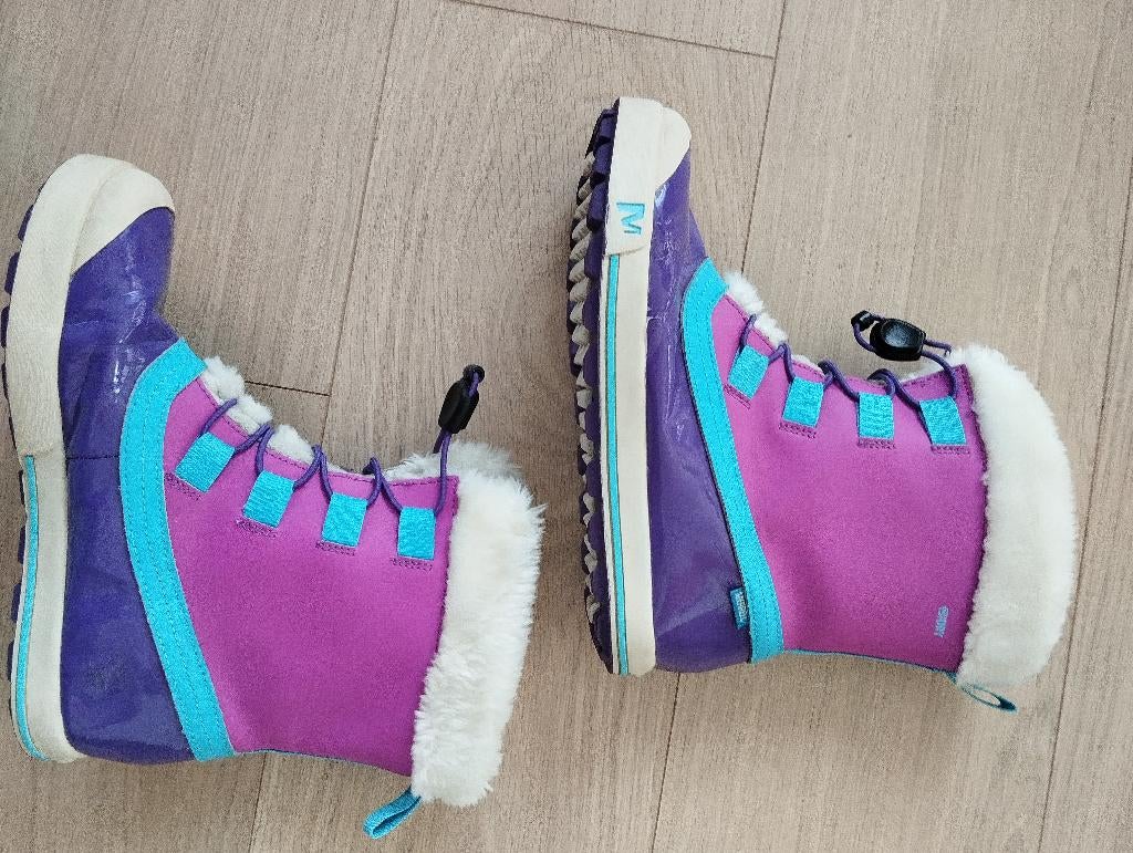 Snowboots meisjes Merrell maat 35 roze, Enlèvement, Utilisé, Bottes de neige