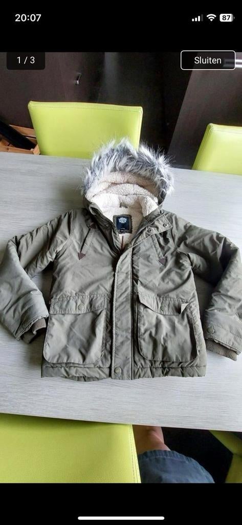 Winterjas bel en bo maat 140, Kinderen en Baby's, Kinderkleding | Maat 140, Jongen of Meisje, Ophalen of Verzenden, Zo goed als nieuw