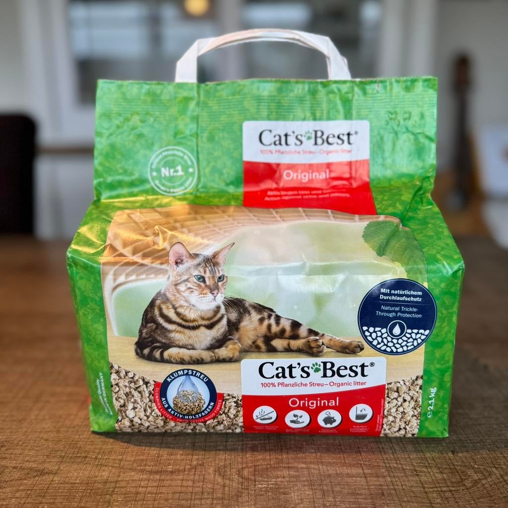 Cat’s Best Original Kattenbakvulling - 2,1kg, Dieren en Toebehoren, Ophalen, Nieuw, Gesloten