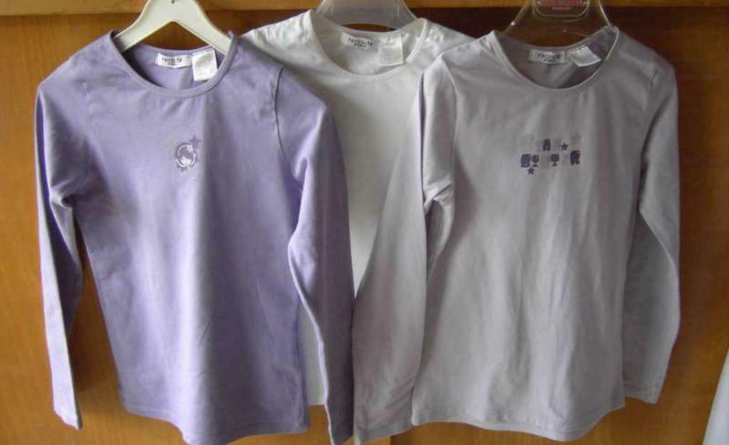 Set 4 onderhemdjes / T-shirts - La Redoute - maat 116., Nacht- of Onderkleding, Meisje, La Redoute, Ophalen of Verzenden