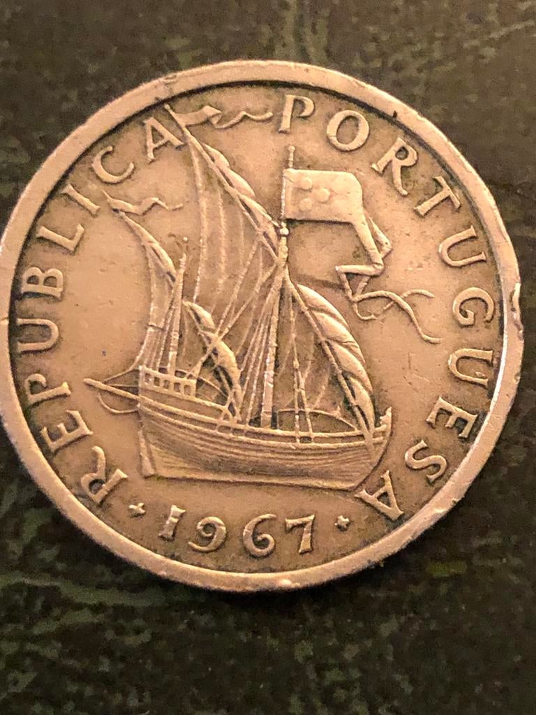 Portugal, 500 dollar (1967), Ophalen of Verzenden, Overige landen, Losse munt