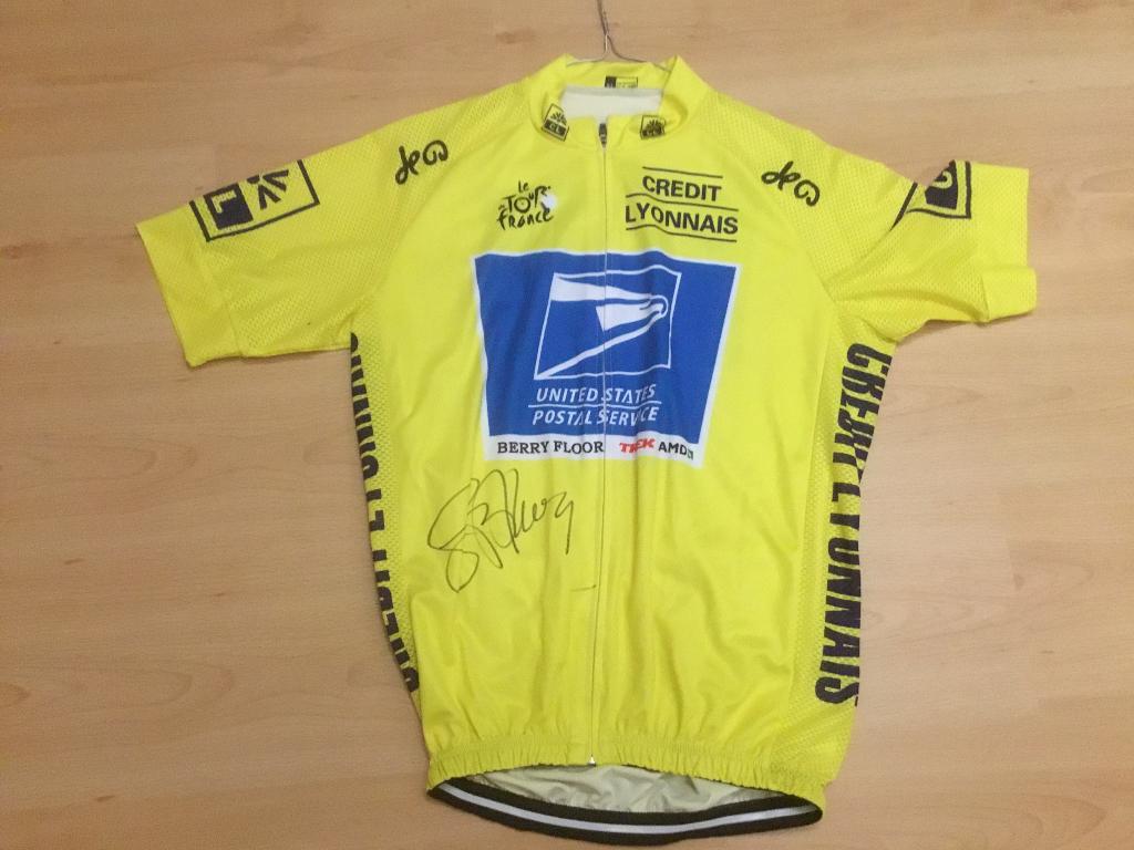 Wielershirt Lance Armstrong TDF, Enlèvement ou Envoi, Comme neuf, Vêtements