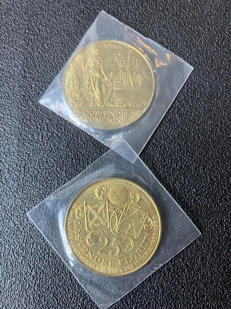 25 Oostendse Florijn, Postzegels en Munten, Ophalen of Verzenden, Losse munt