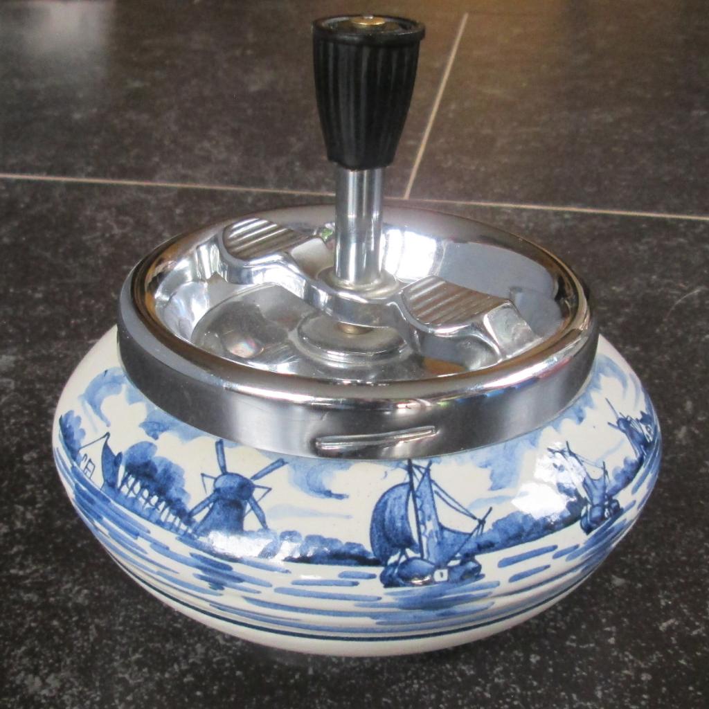 Asbak in Delfts blauw, Ophalen of Verzenden