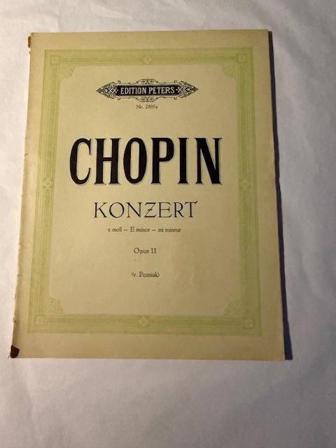 Chopin, Konzert e moll Op. 11, Muziek en Instrumenten, Gebruikt, Klassiek, Ophalen of Verzenden, Artiest of Componist
