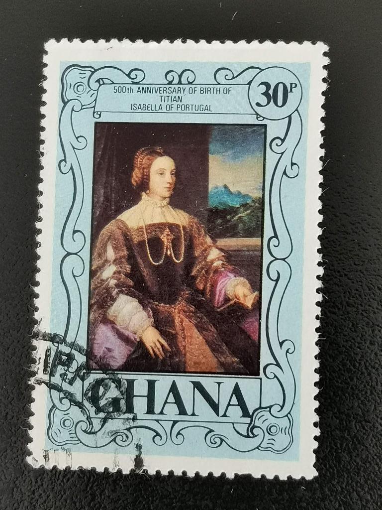 Ghana 1977 - schilders - Titiaan, Ophalen of Verzenden