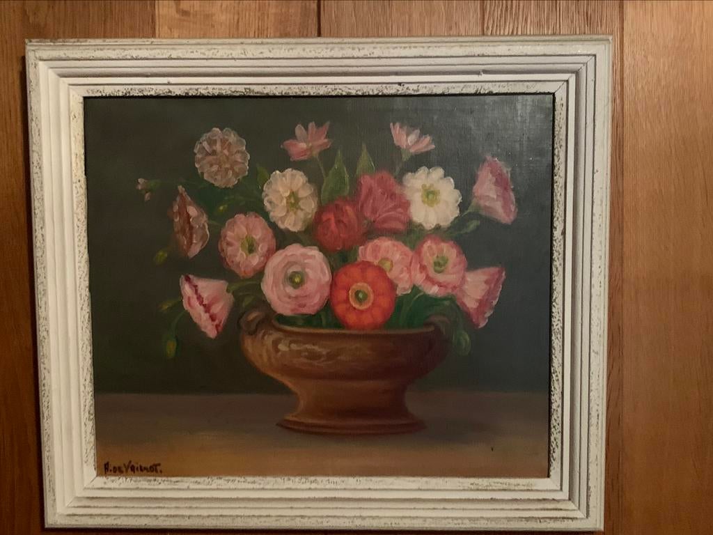 Stilleven Armand De Vriendt  (°1898-+1973), Antiek en Kunst, Ophalen