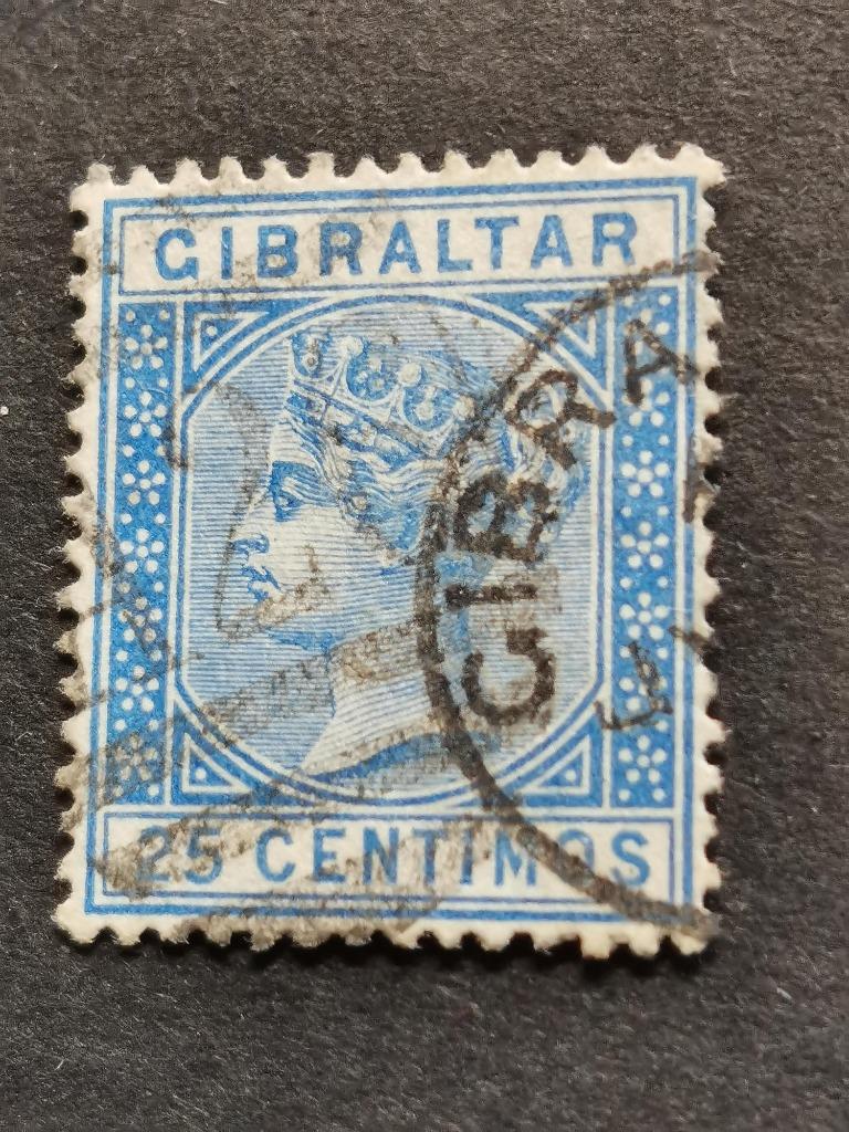 Gibraltar 1889 - Koningin Victoria, Ophalen of Verzenden, Overige landen, Gestempeld
