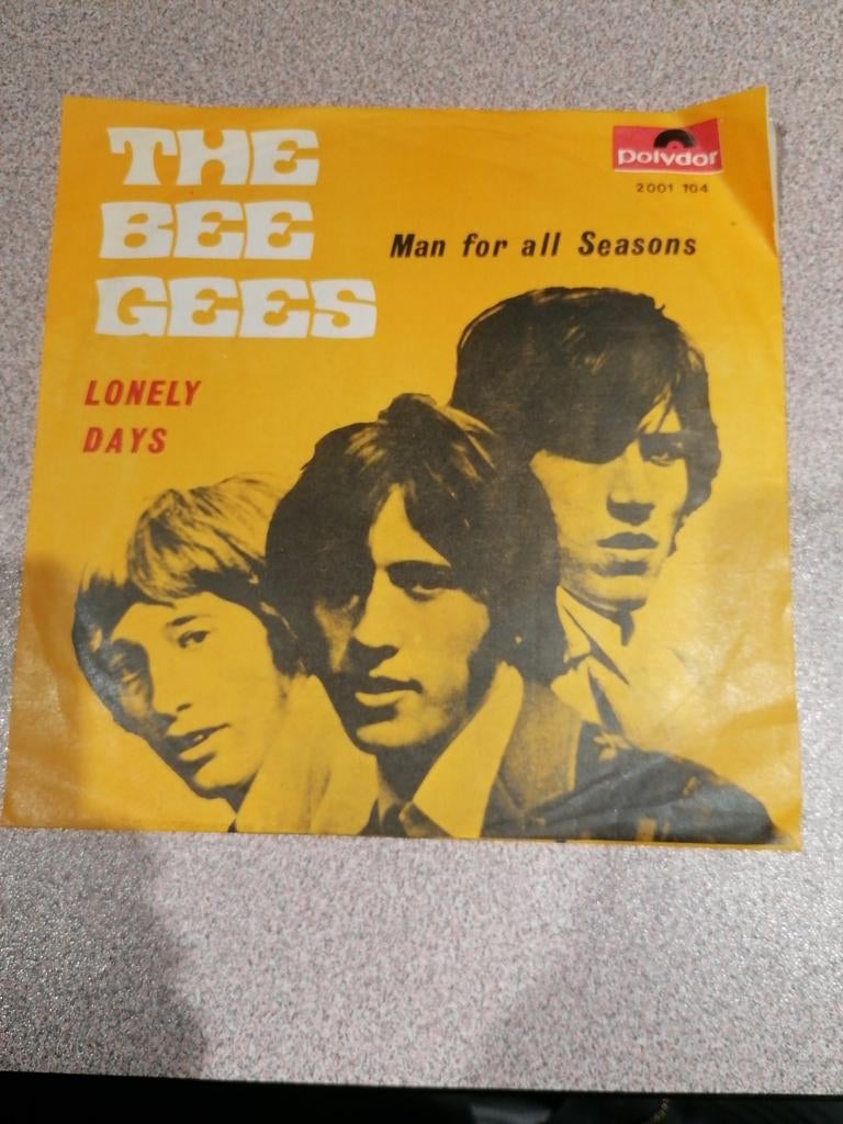the bee gees, lonely days, man for all seasons, Cd's en Dvd's, Vinyl Singles, Ophalen of Verzenden, Gebruikt