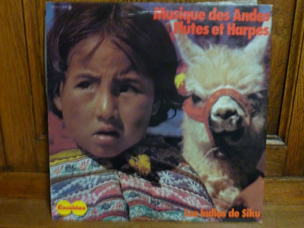 MUSIQUE DES ANDES - FLUTES&HARPES 2LP LOS INDIOS DE SIKU, Enlèvement, Comme neuf