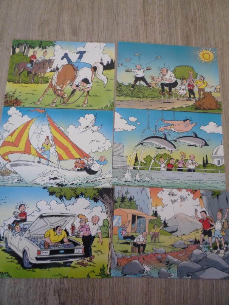 6 Suske & Wiske postkaarten - De Stulp (serie 5563) - 1986, Ophalen of Verzenden, Suske en Wiske, Zo goed als nieuw, Plaatje, Poster of Sticker